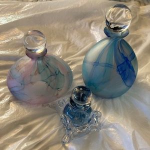 Beautiful Glass Blown Perfume Bottles